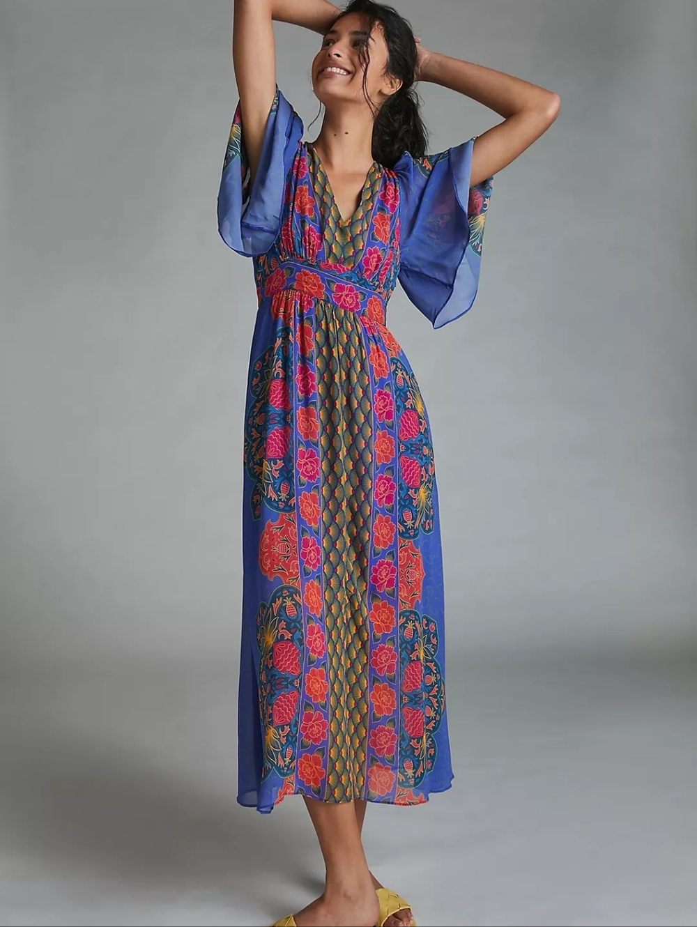 ANTHROPOLOGIE FARM RIO ROSITA MAXI DRESS 🌈